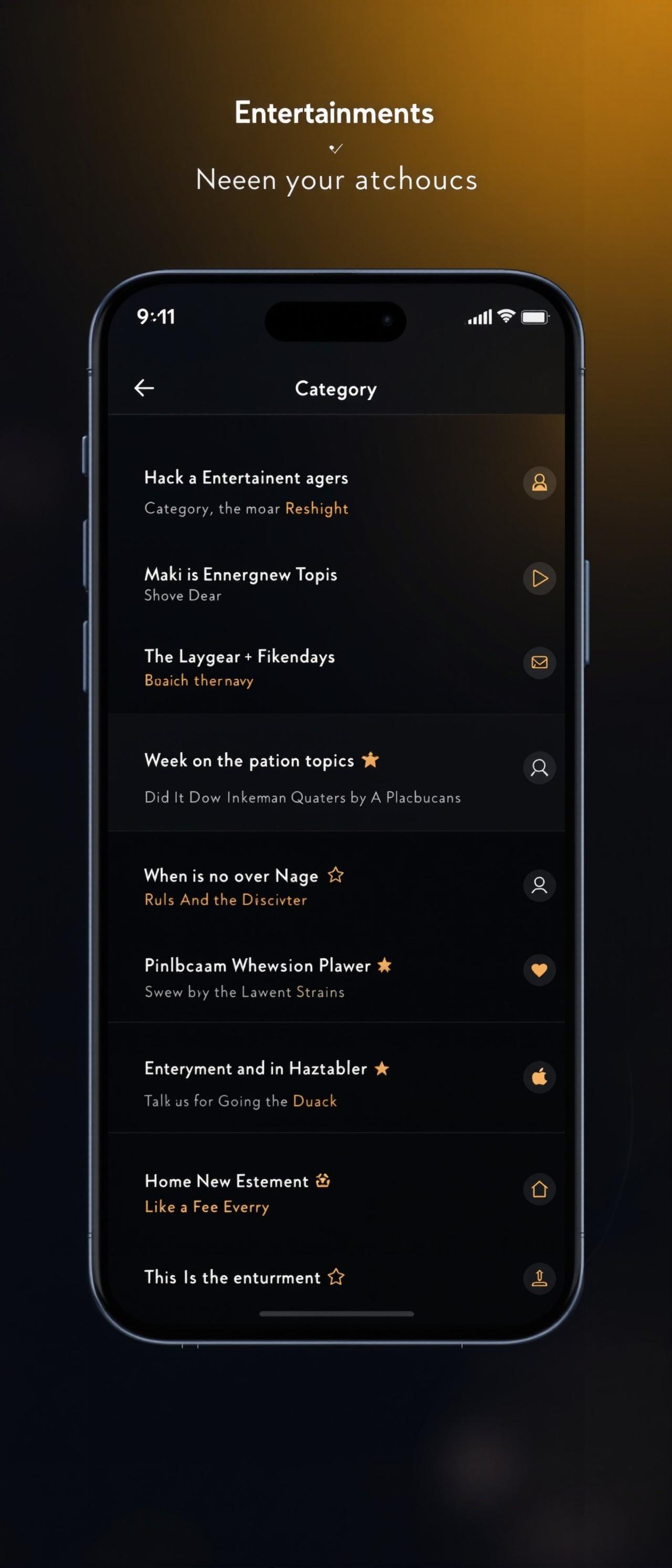 51吃 APP 分类列表界面预览